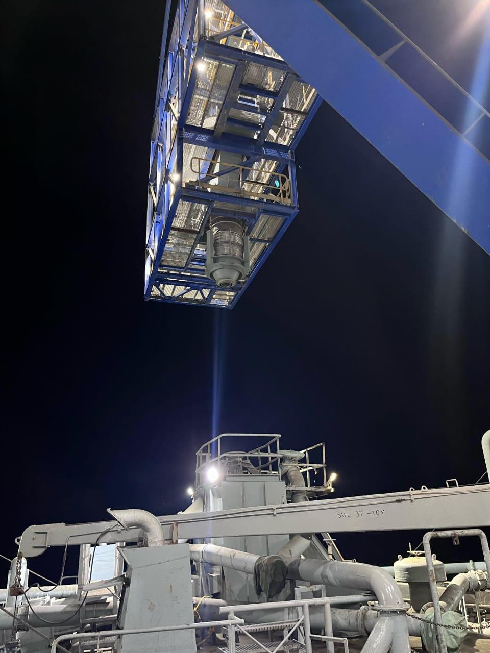 Ship loading automation, chute detail